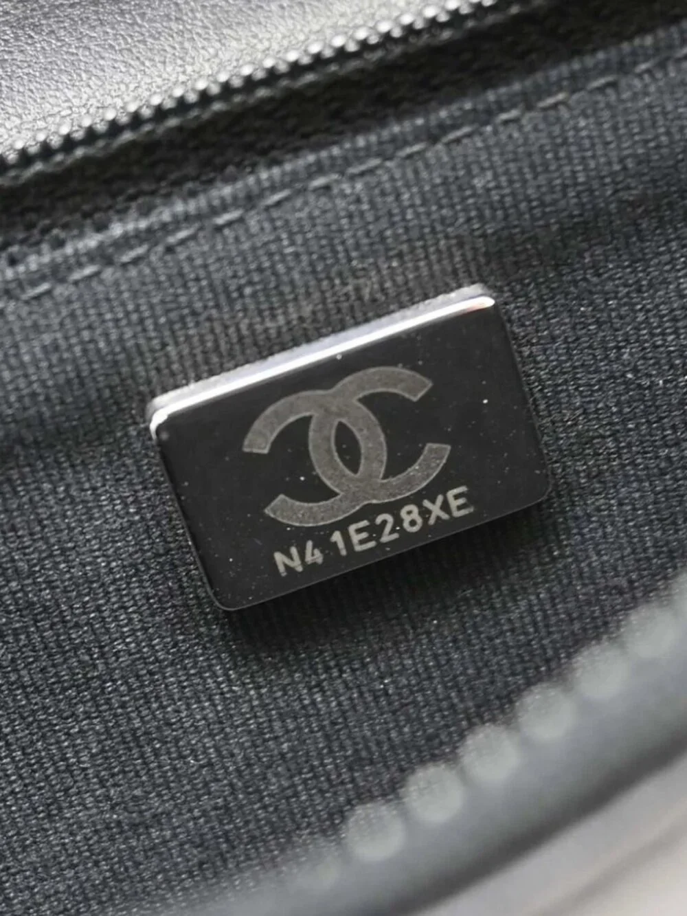Chanel Black Calfskin Chain WOC Shoulder Bag